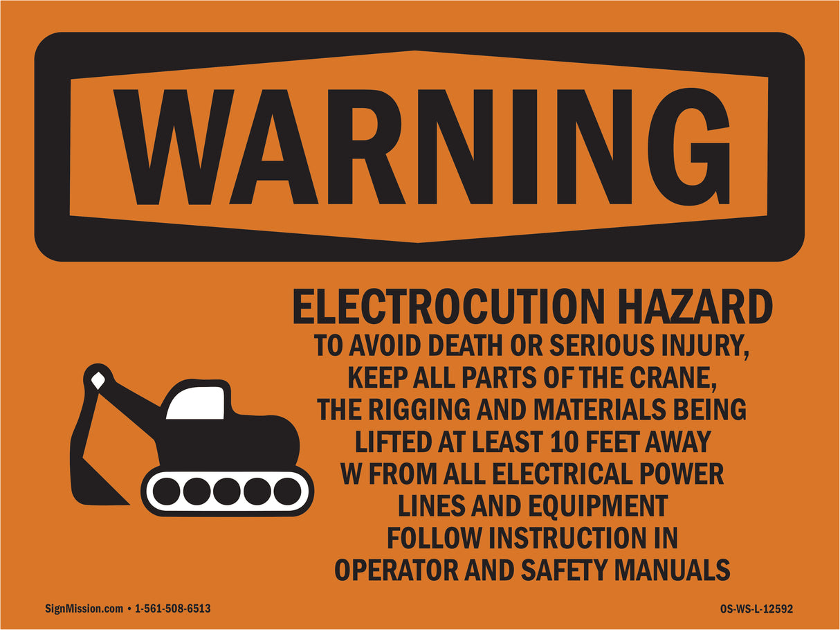 Electrocution Hazard Crane