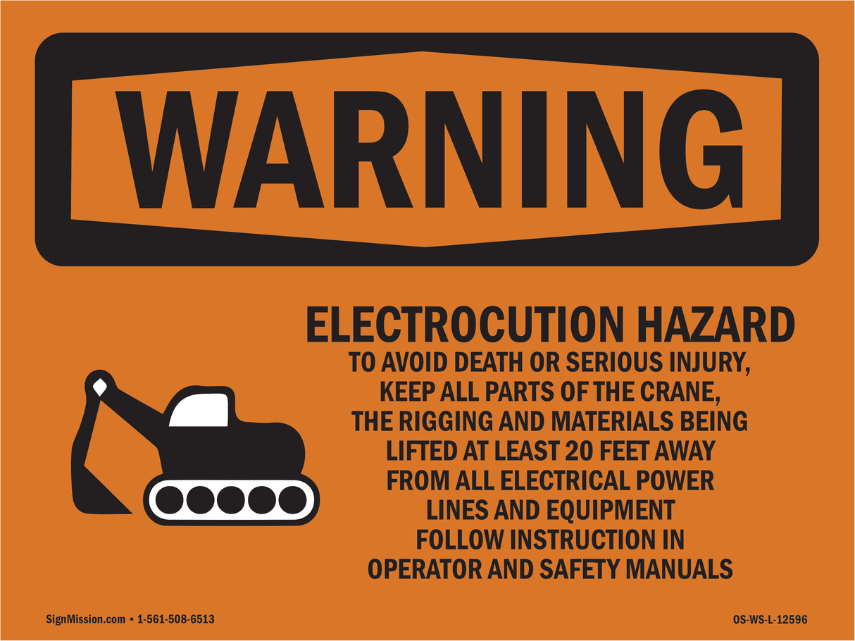 Electrocution Hazard Crane