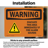 Evacuate Immediately If Fire Alarm Sounds