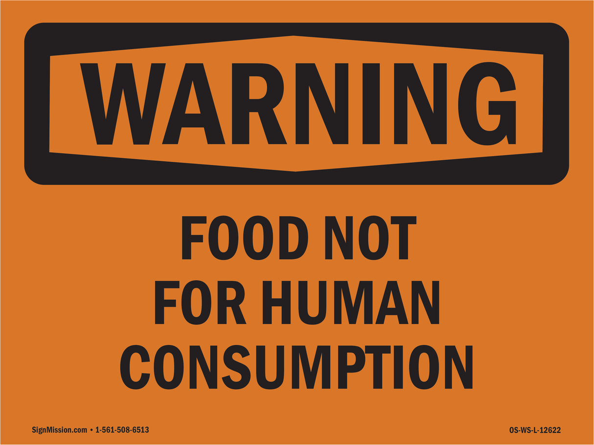 Food Not For Human Consumption