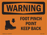 Foot Pinch Point Keep Back