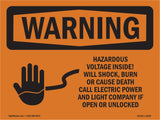 Hazardous Voltage Will Shock Burn Death
