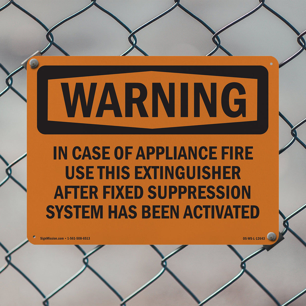 In Case Of Appliance Fire Use This