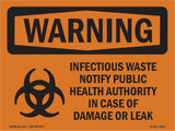 Infectious Waste Notify Damage Or Leak