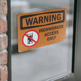 Ironworker Access Only With Symbol