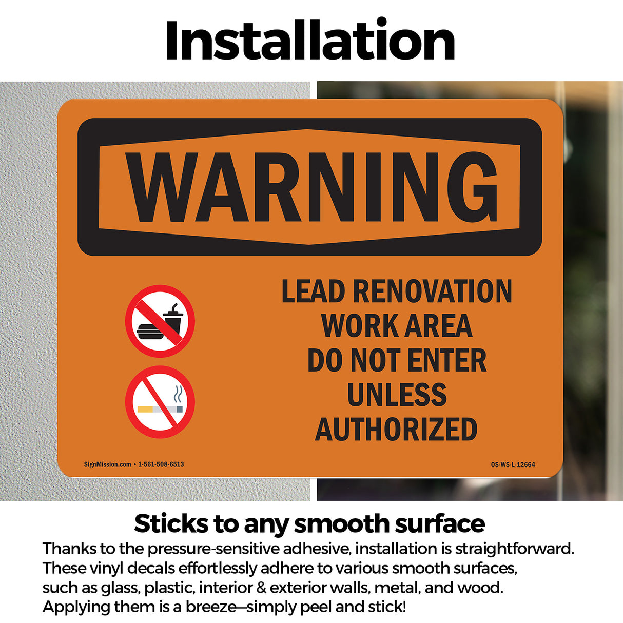 Lead Renovation Work With Symbol