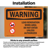 Lead Renovation Work With Symbol