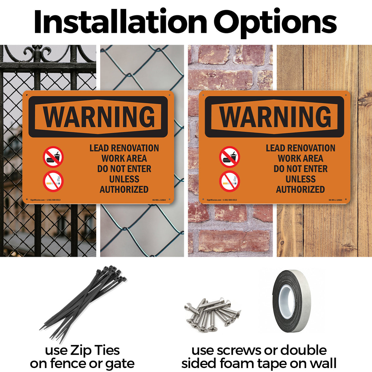 Lead Renovation Work With Symbol