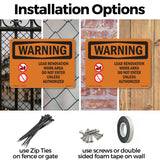 Lead Renovation Work With Symbol