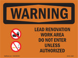 Lead Renovation Work With Symbol