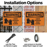 Liquid Nitrogen Wear Gloves Spanish