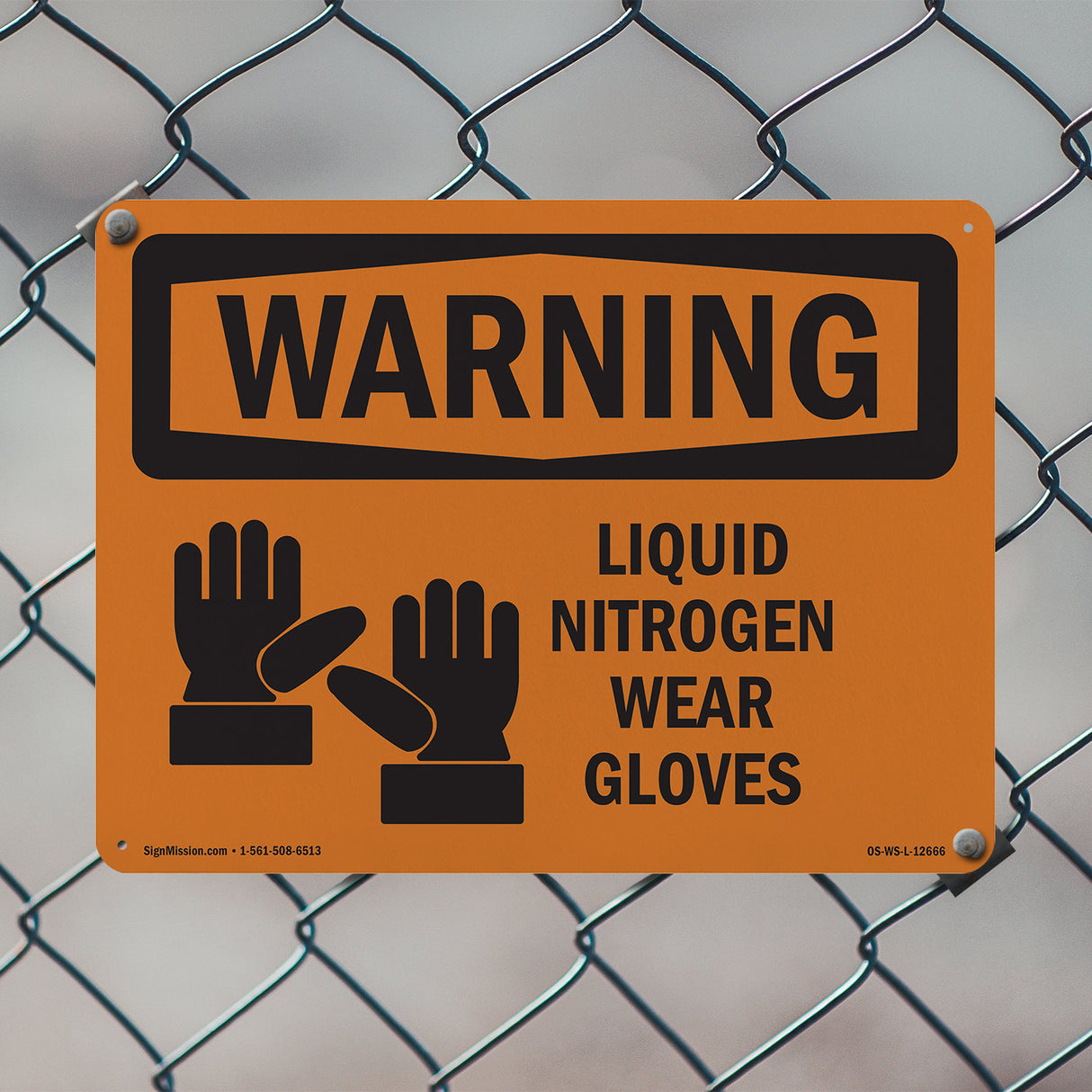 Liquid Nitrogen Wear Gloves Spanish