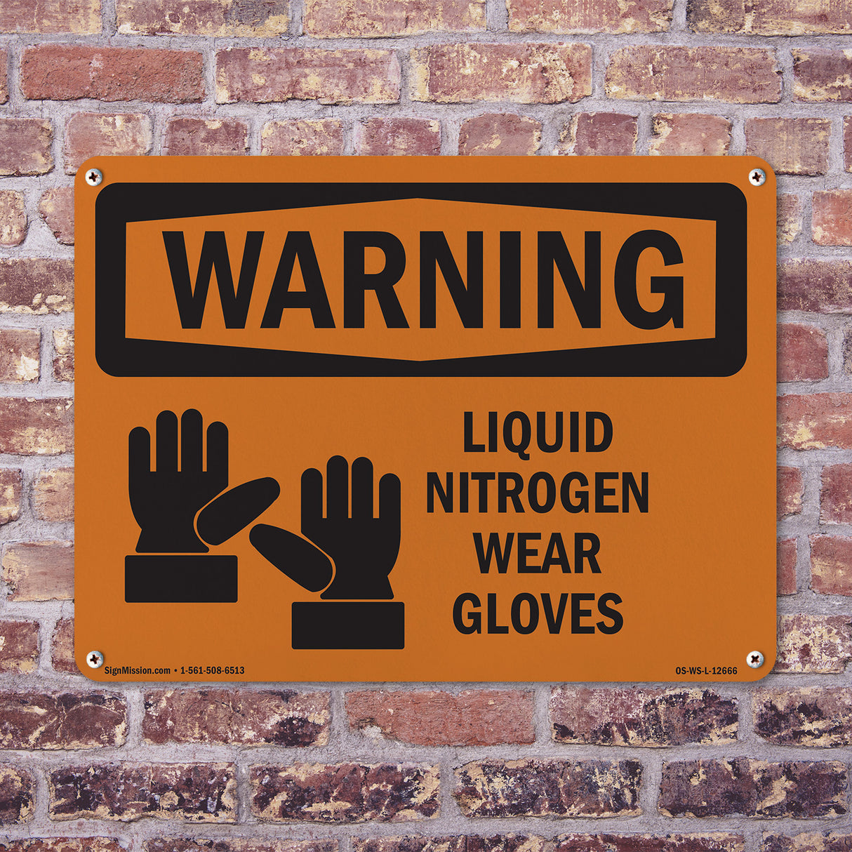 Liquid Nitrogen Wear Gloves Spanish