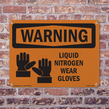 Liquid Nitrogen Wear Gloves Spanish
