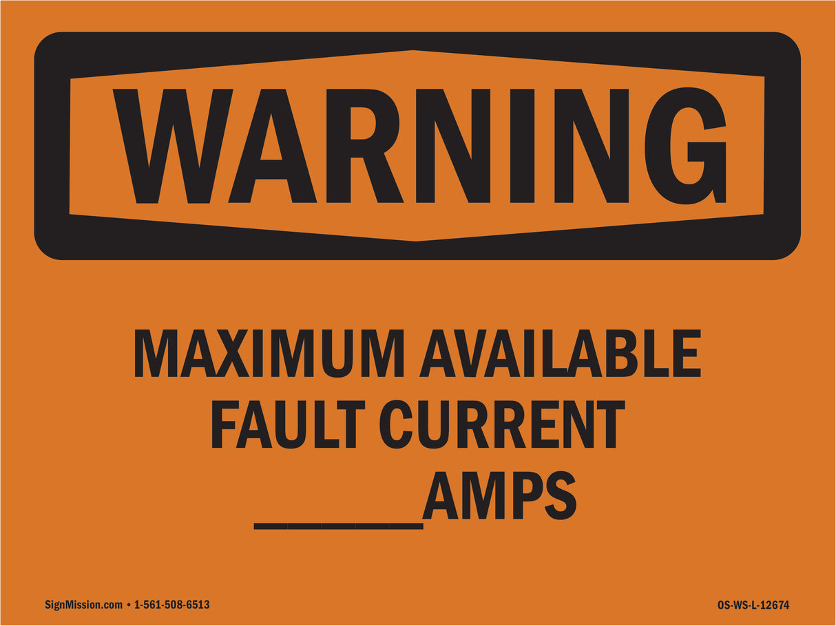 Maximum Available Fault Current____Amps