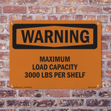 Maximum Load Capacity 3000 Lbs Per Shelf