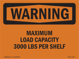 Maximum Load Capacity 3000 Lbs Per Shelf
