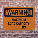 Maximum Load Capacity____ Lbs