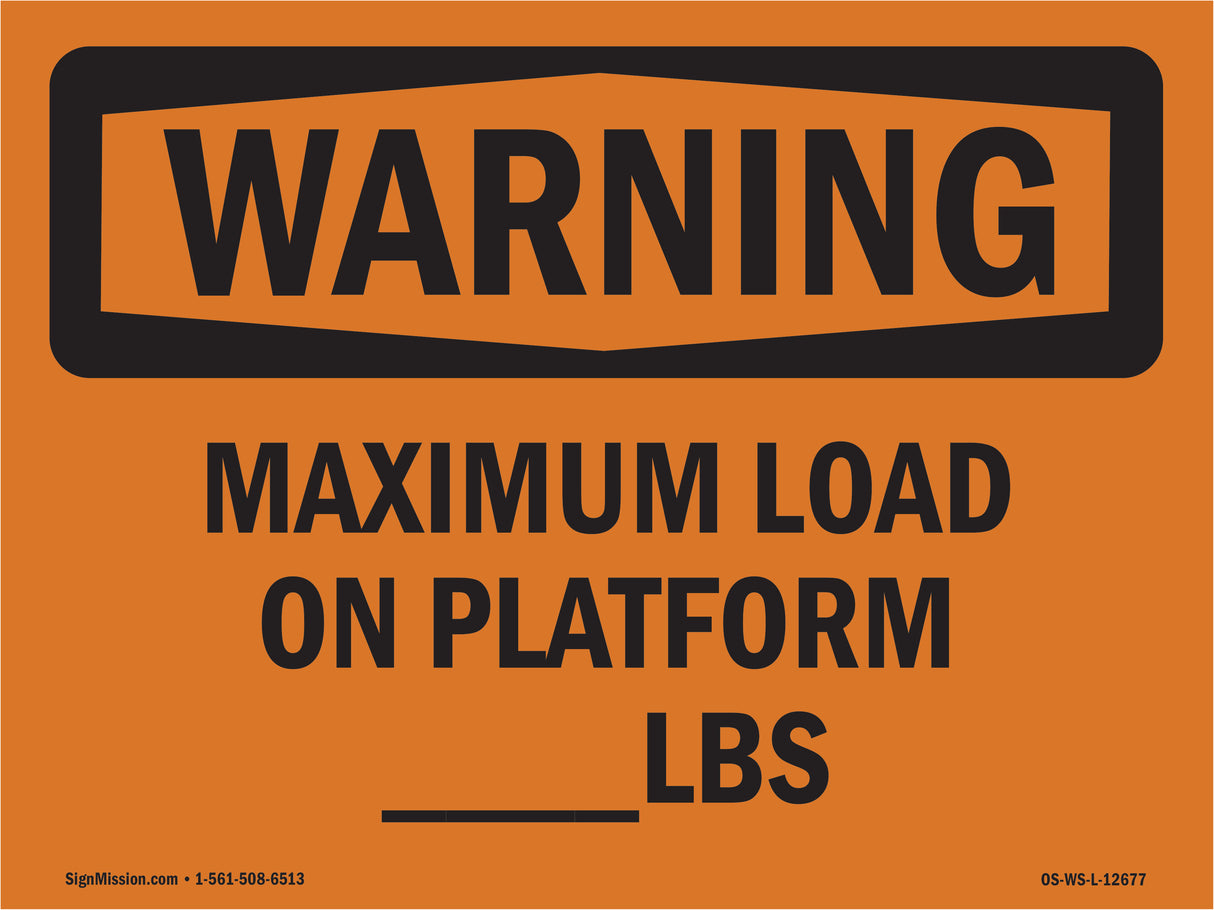 Maximum Load On Platform____Lbs
