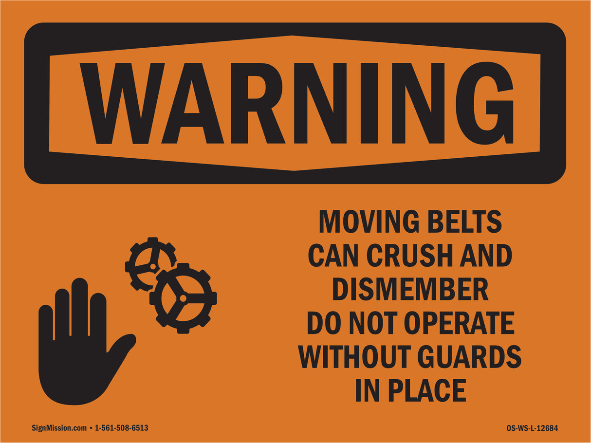 Moving Belts Can Crush