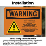 Moving Gate Can Cause Serious Injury