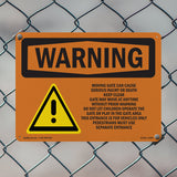 Moving Gate Can Cause Serious Injury