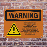 Moving Gate Can Cause Serious Injury