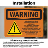 Moving Gate Can Cause Serious Injury