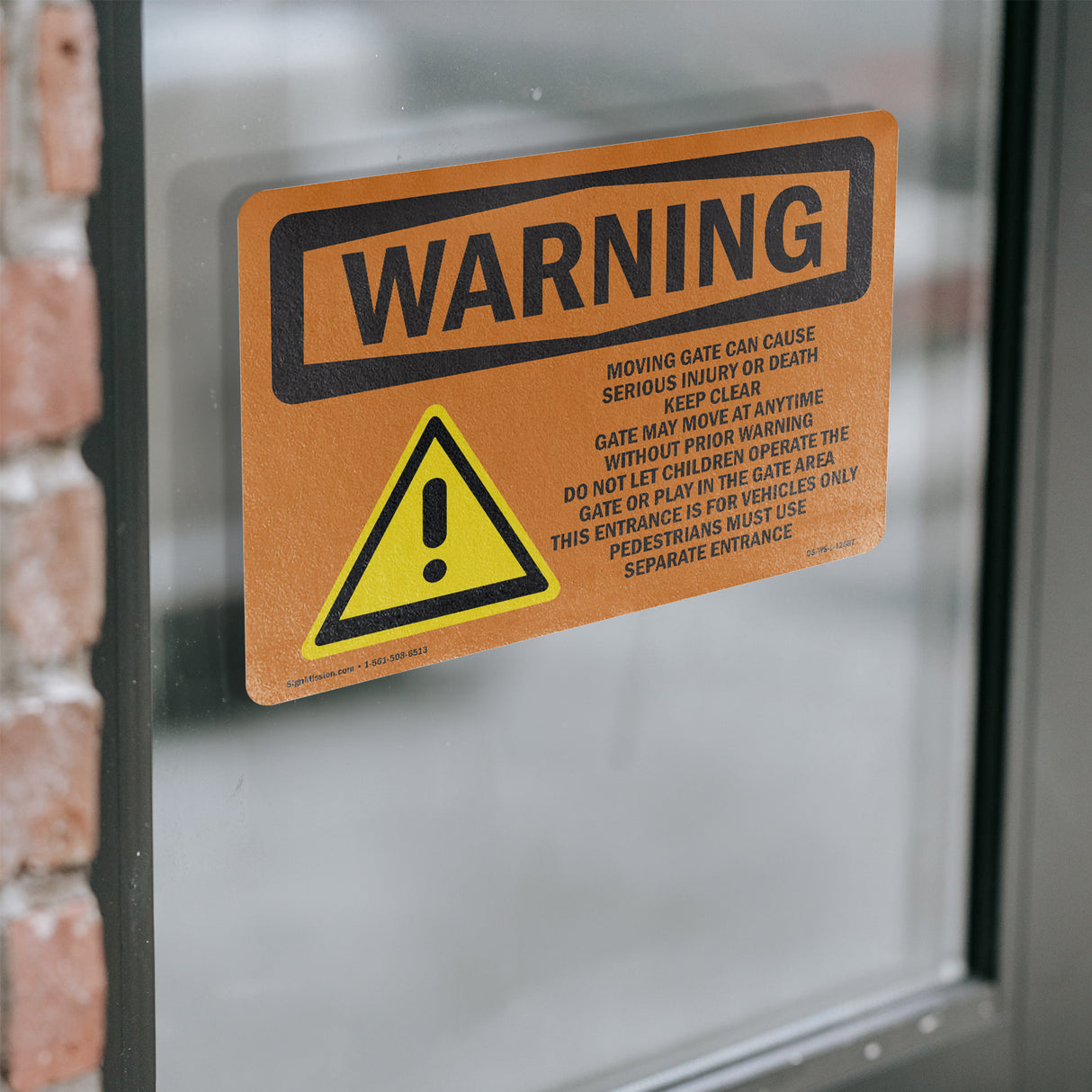 Moving Gate Can Cause Serious Injury