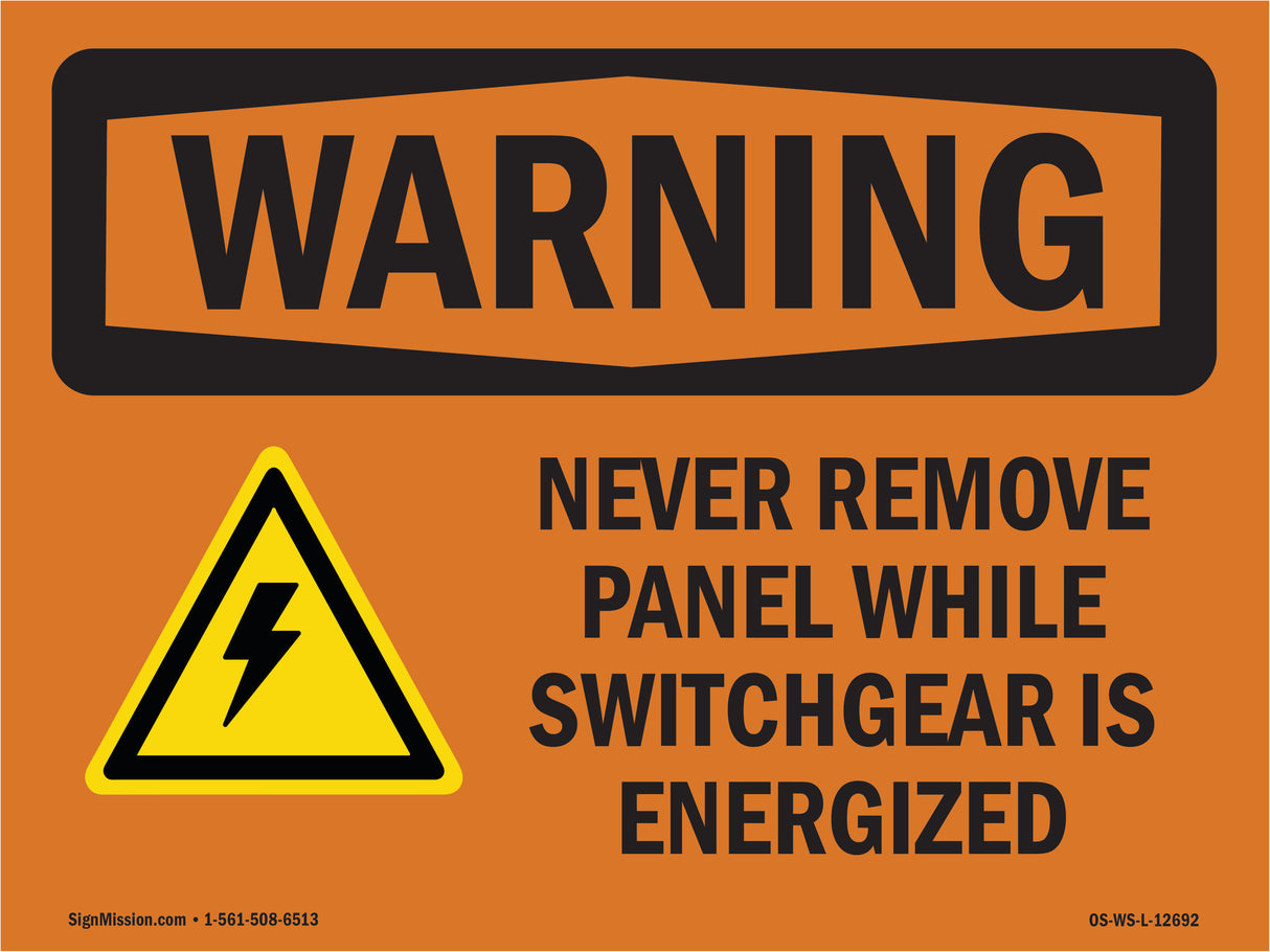 Never Remove Panel Bilingual