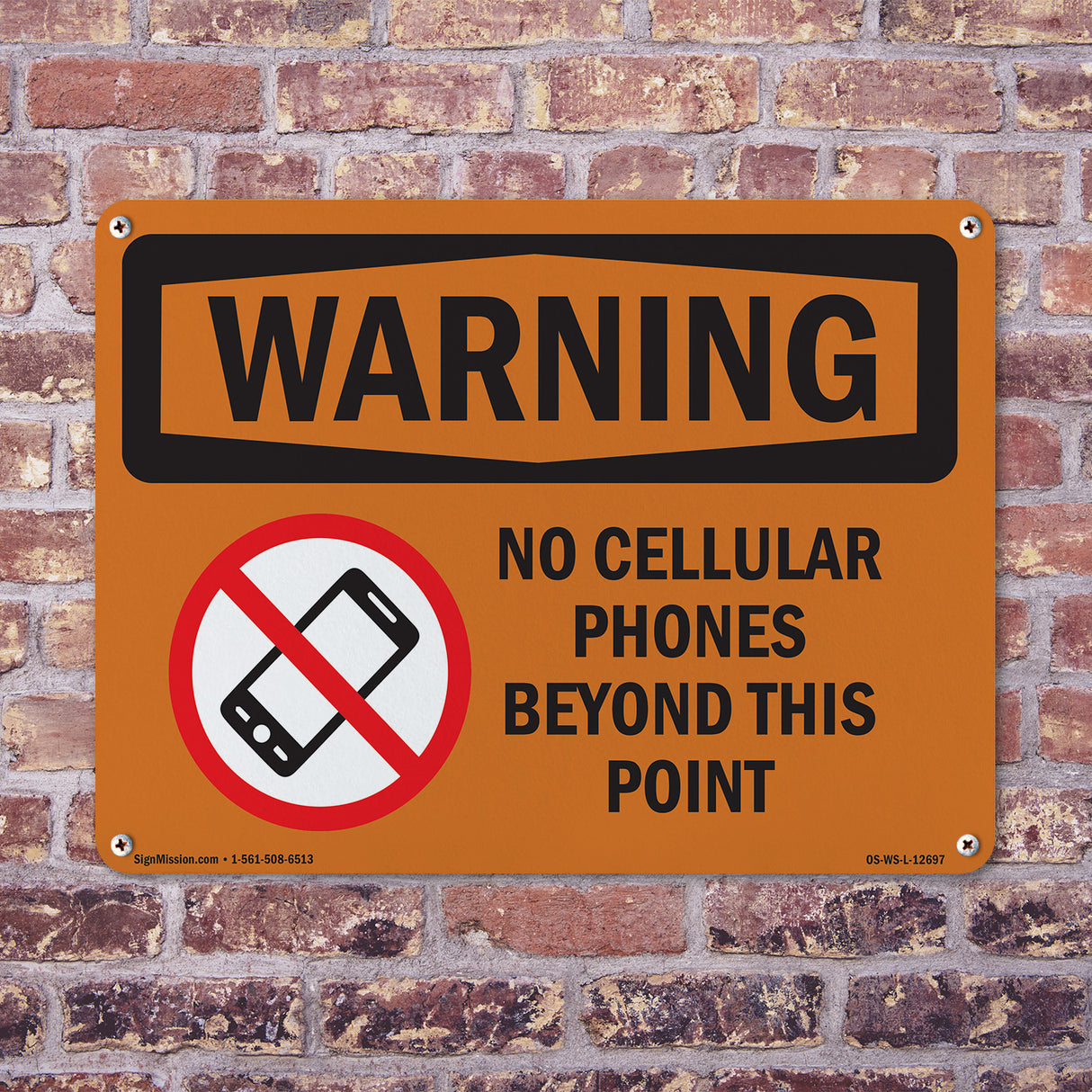 No Cellular Phones Beyond This Point