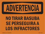 No Dumping Violators Prosecuted Spanish
