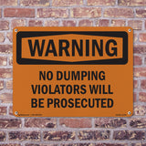 No Dumping Violators Prosecuted Spanish