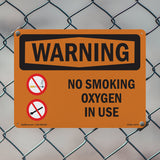 No Smoking Oxygen In Use Bilingual