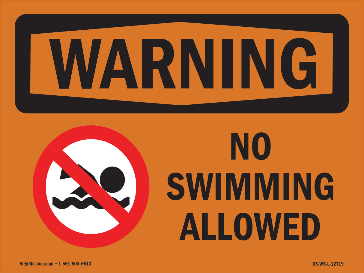 No Swimming Allowed