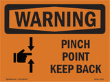 Pinch Point Keep Back Spanish