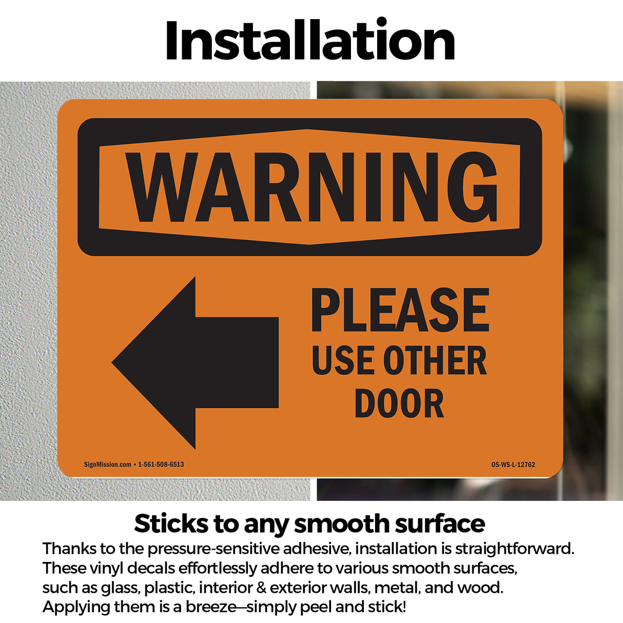 Please Use Other Door With Symbol