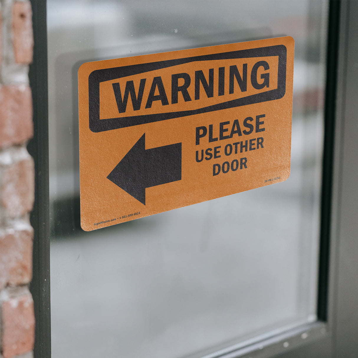 Please Use Other Door With Symbol