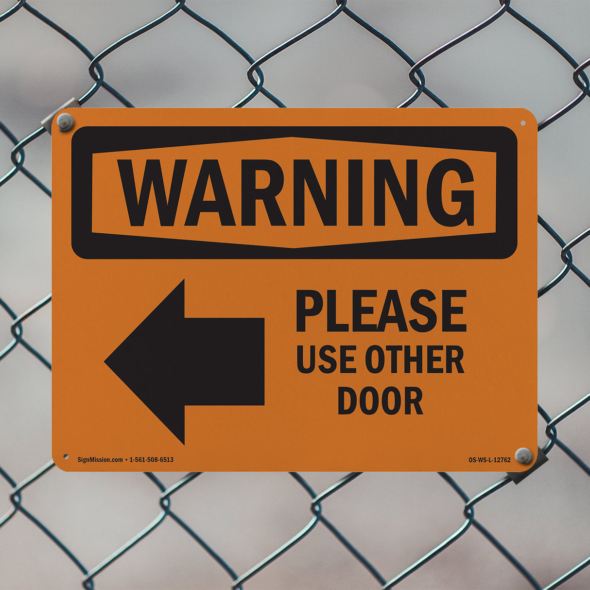 Please Use Other Door With Symbol