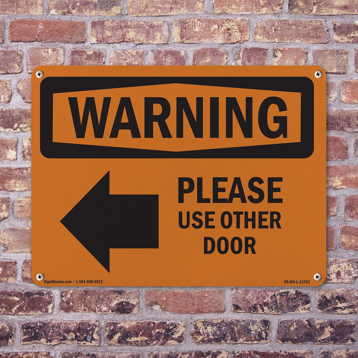 Please Use Other Door With Symbol