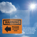 Please Use Other Door With Symbol