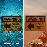 Please Use Other Door With Symbol