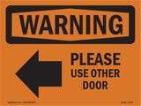 Please Use Other Door With Symbol