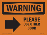 Please Use Other Door With Symbol