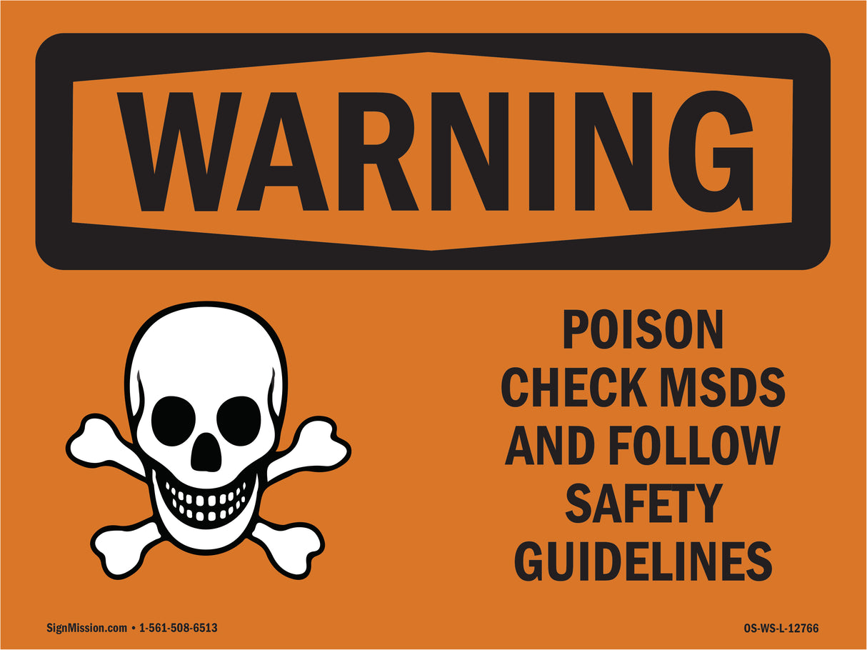 Poison Check MSDS Follow Safety Guidelines