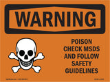 Poison Check MSDS Follow Safety Guidelines