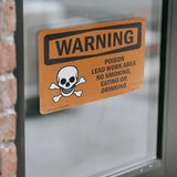 Poison Lead Work Area No Smoking Eating