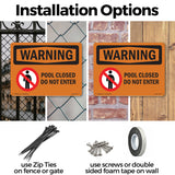 Pool Closed Do Not Enter