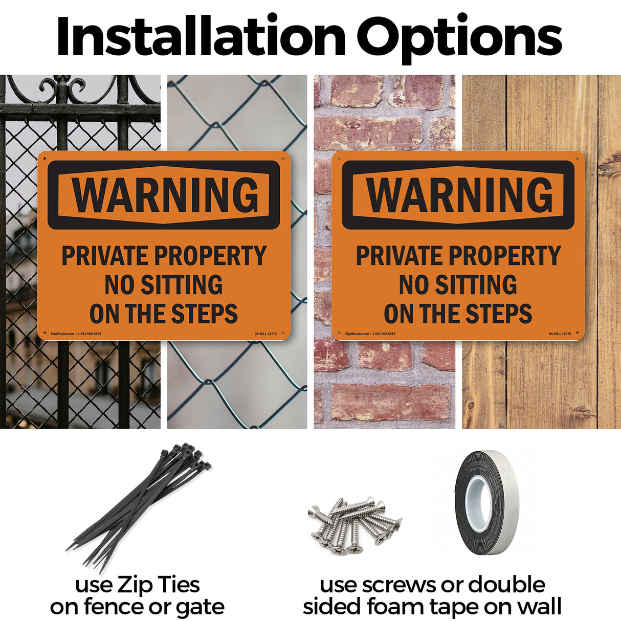 Private Property No Sitting On The Steps