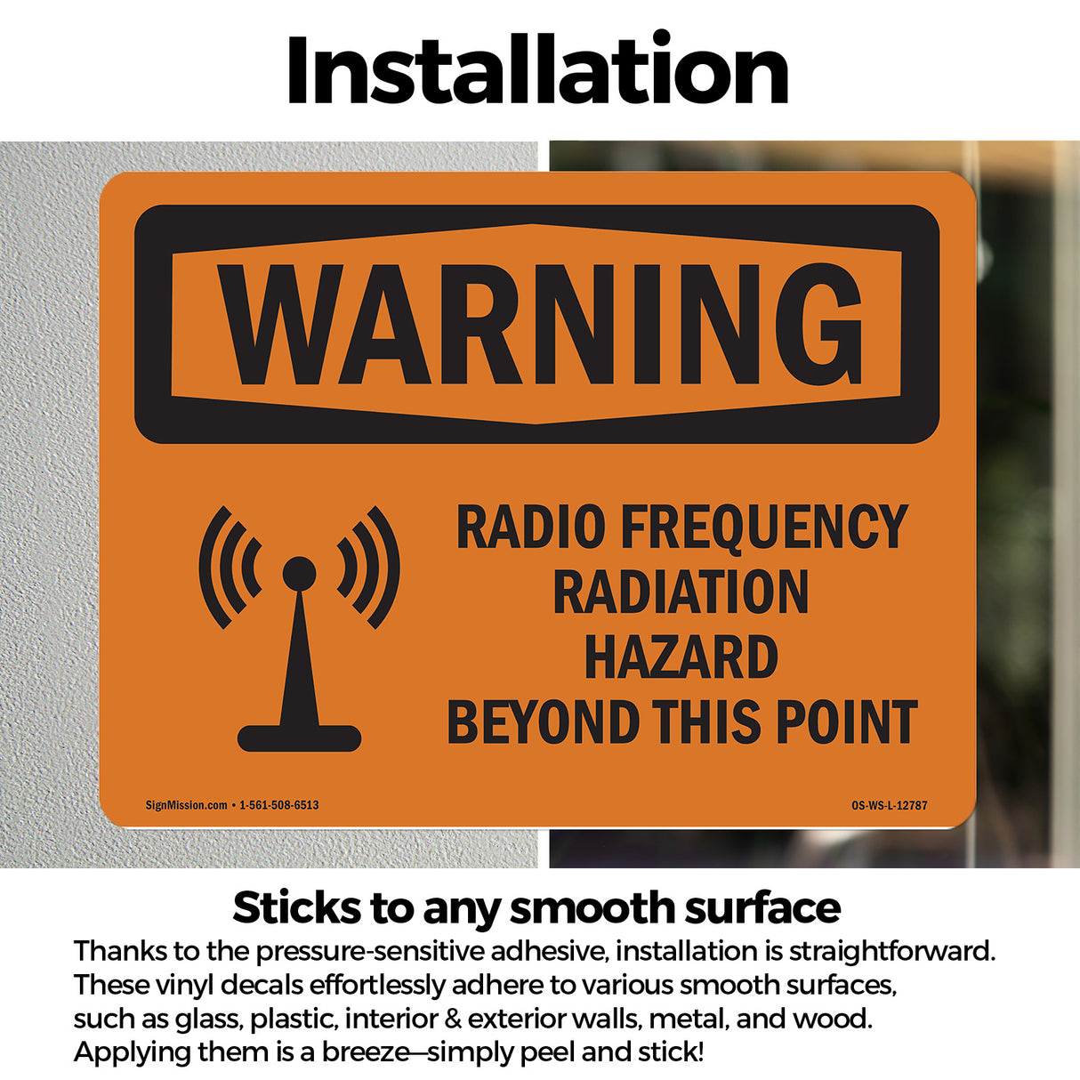 Radio Frequency Radiation Hazard Area
